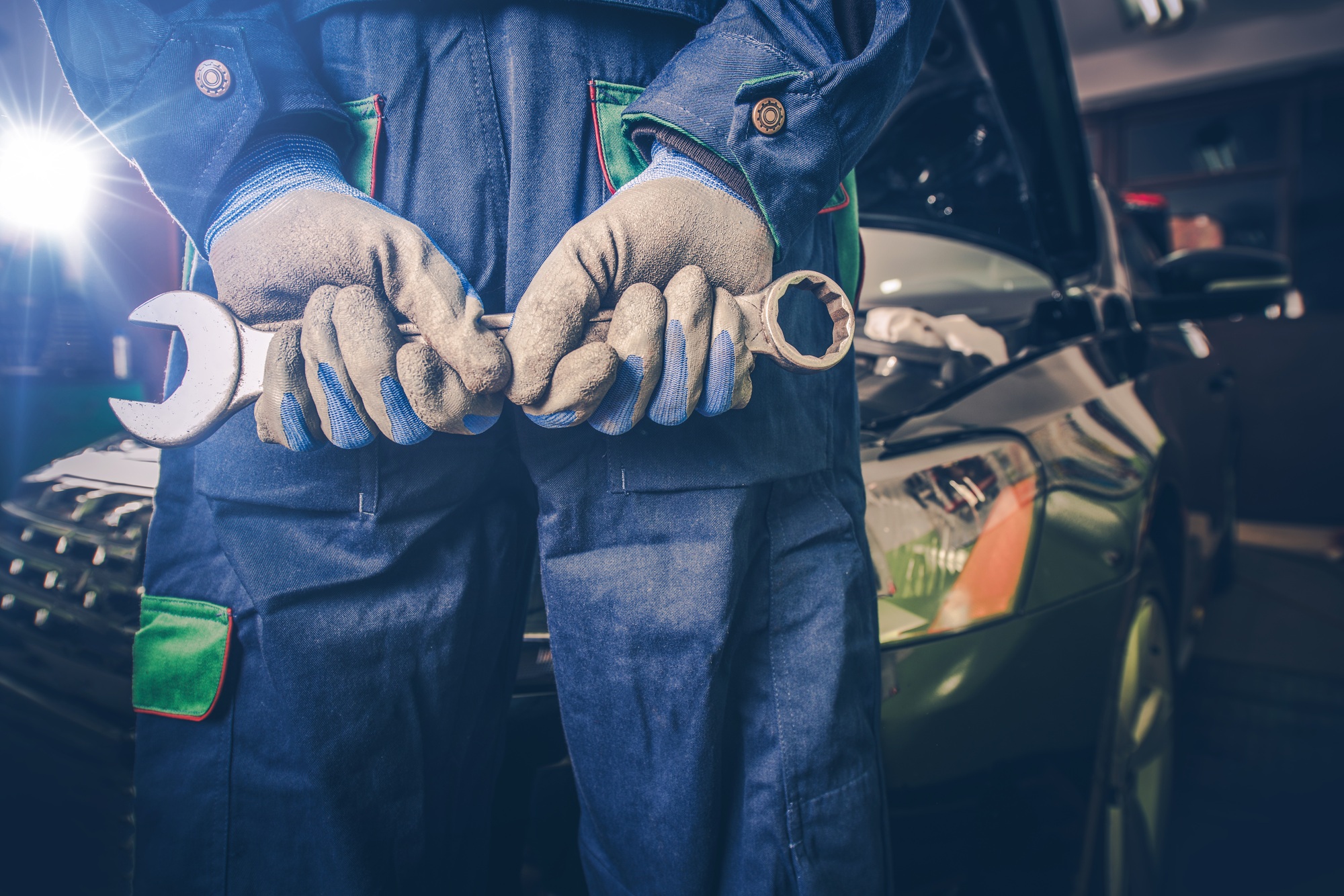 car mechanic ready for work